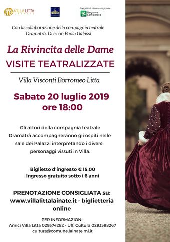 La Rivincita delle Dame | Visita teatralizzata con gli attori di Dramatrà