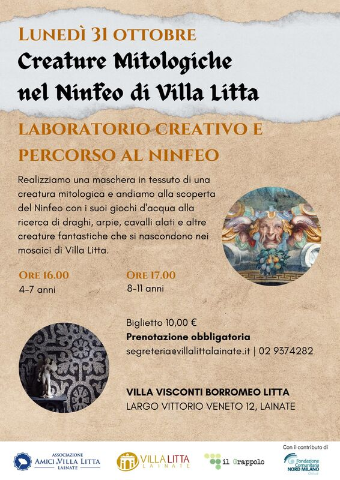 Laboratorio bambini: Creature mitologiche nel Ninfeo di Villa Litta