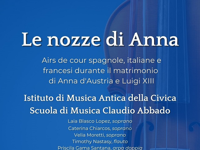 Concerto Civica Scuola di Musica Claudio Abbado: Le nozze di Anna