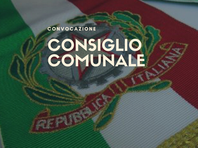 30 maggio | Convocazione del Consiglio Comunale