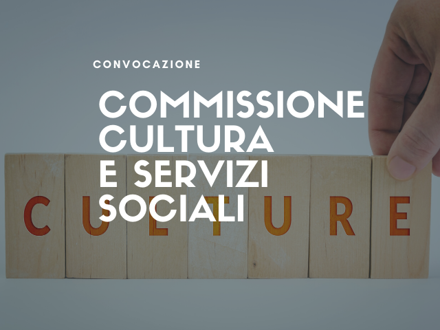 24 novembre | Convocata la Commissione congiunta Servizi sociali e Cultura
