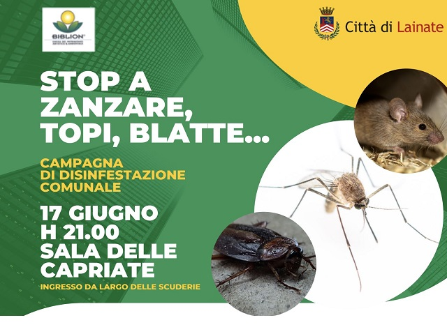 17 giugno, serata informativa contro le zanzare e gli insetti