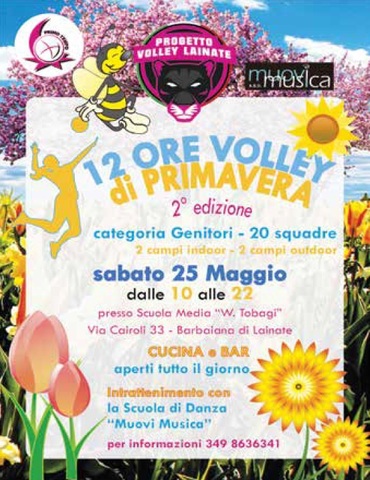 12 Ore Volley di Primavera alla seconda edizione