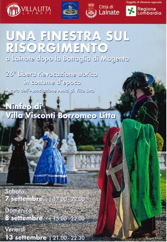 Rievocazione storica in Villa |  Una finestra sul Risorgimento: a Lainate dopo la Battaglia di Magenta