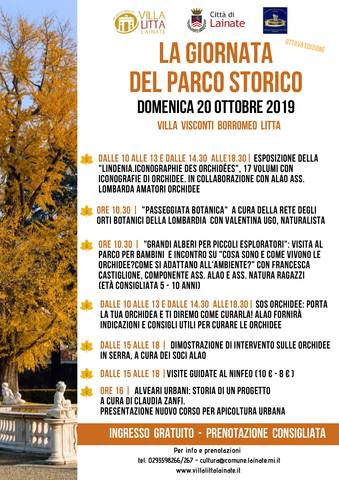 Giornata del Parco storico.  Dalla passeggiata botanica all'SOS orchidee