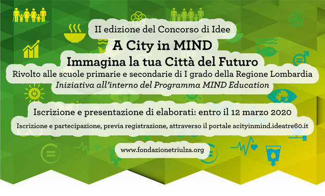 'A City in MIND. Immagina la tua città del futuro'. Seconda edizione concorso di idee per le scuole