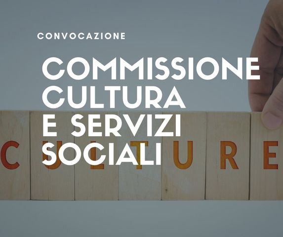 19 novembre | Convocazione della Commissione congiunta Cultura e Servizi Sociali 