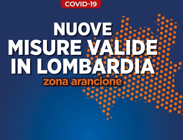 Covid 19 | Lombardia in zona arancione, nuove disposizioni
